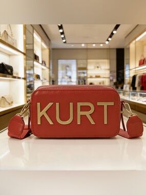 Kohl's Red Kurt Logo Crossbody Bag